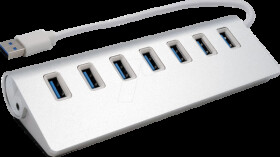 EX-1137 USB 3.0 Metal HUB-7ports metal case
