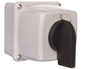 Łącznik krzywkowy 0-1-2 3P 25A w obudowie IP44 Łuk E25-33 952532