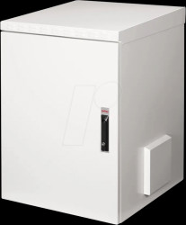 26210089 19-inch wall-mounted housing, 16 U, 600mm depth, outdoor, gray