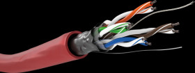 93269 Cat.5e network cable, F/UTP, CCA, 100 m, red