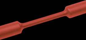 Heatshrink tubing, 2:1, (4.8/2.4 mm), PE, crosslinked, red, 305-04802