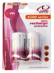 2x akumulatorki MM R14/C Ni-MH 4500mAh ready to use