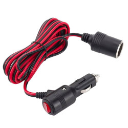 Przedłużacz zapaln. samoch. 2m 12-24V 15A 16AWG zapalniczki wtyk gniazdo