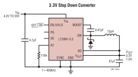 55V, 1.2A Step-Down Regulator with 2.8μA Quiescent Current