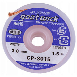 Taśma rozlutownicza plecionka do cyny 3mm x 1.5m