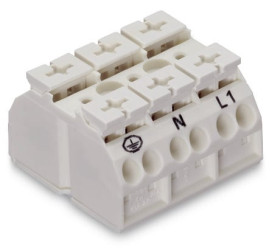 Listwa zaciskowa 3-żyłowe WAGO rozmiar żyły 20 → 12 AWG Wciskany zacisk Cage Clamp