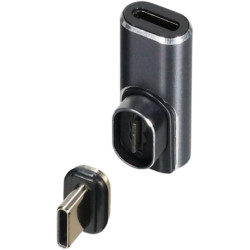 Adapter, USB plug type C 4.0 to USB socket type C 4.0, angled, USBC-MA-2