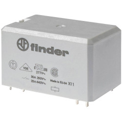 Finder 66.22.9.012.1000 PCB Relay 12 V DC 30 A 2 change-overs AgNi contacts