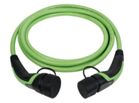 Przewód ładowania 22kW/32A/3f Type2-Type2 5m green