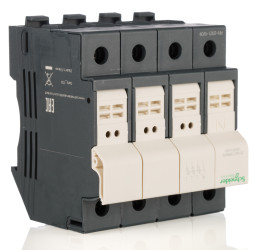 Uchwyt bezpiecznikowy montowany na szynie Mocowanie szynowe rozmiar: 8 x 31mm 25A 500V ac Schneider Electric