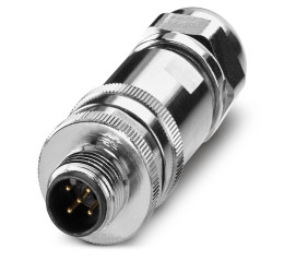 Złącze wielostykowe przemysłowe 5-pinowe M12 Swobodne zawieszanie Wtyczka Phoenix Contact