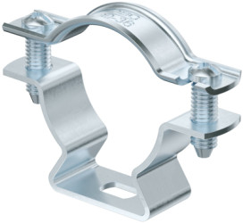 Spacer clamp, max. bundle Ø 36 mm, steel, galvanized, (L x W) 65 x 16 mm, 1362776