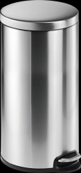 340323 Pedal bin stainless steel round 30