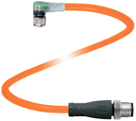 Pepperl+Fuchs 293716 Złącze konfekcjonowane czujnika/aktuatora V3-WM-E2-OR2M-POC-V11-G, piny: 3, 3, 2 m, 1 szt.