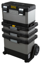 Szafka na rolkach, na kółkach, 893 x 568 x 389mm, materiał: Plastik, Stanley