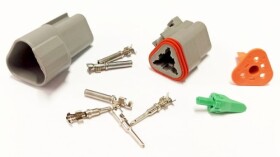 Złącze DEUTSCH 3 pin, wtyk + gniazdo
