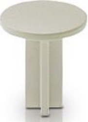 Extension plunger, round, Ø 10 mm, (L x H) 5.45 x 10 mm, white, for single pushbutton, 5.46.011.030/0710