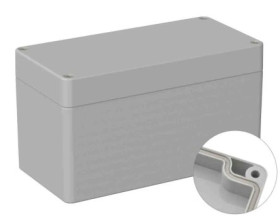 Obudowa ogólnego użytku ekranowana Szary IP66 Silikon, 80 x 160 x 90mm, RS PRO 5U3