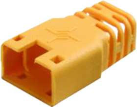 Cable grommet, cable Ø 6 mm, without detent lever protection, L 22.35 mm, plastic, yellow, 100001213