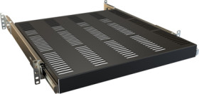 Sliding shelf, steel, (W x H x D) 480 x 68 x 508 mm, black, RSVS1918BK1