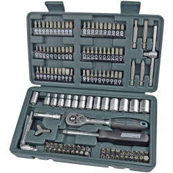 Brüder Mannesmann M29166 Bit Set 1/4" Metric 130-Piece Durable Set