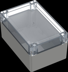 6U07181209437 Industrial housing, 180 x 120 x 90.3mm, IP65, light gray