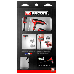 Facom 89TXA.PB TORX&#xAE; Wrench Set T10-T30 - 5 Piece