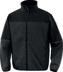 Bluza z siatki poliestrowej I tkaniny Softshell, kolor Szaro-Czarny, rozmiar: 3XL, BEAV2GR3X