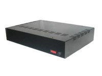 T352 Obudowa metalowa T-352 wymiary: 350 x 80 x 260 mm - czarna - wentylacja