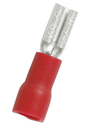 Konektor płaski Żeński 0.5 x 2.8mm 0.5 → 1.5 mm², 22 → 16 AWG długość 18.6mm Izolacja: Izolowane Cyna