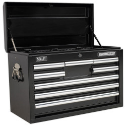 Sealey AP33089B Topchest 8 Drawer with Ball Bearing Runners - Black
