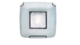 Eco60 Ramka Hermetyczna Pojedyncza Pozioma Z Pokrywą Uchylną Biała Ip55...