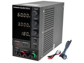 Zasilacz laboratoryjny KORAD U205 60V 3A USB 24W typ A, typ C pomiar mocy