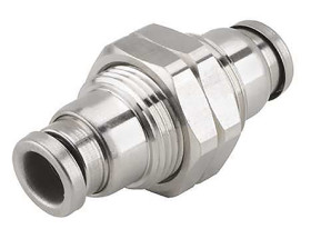 Złączka pneumatyczna Wciskane 1/4 cala Wciskane 1/4 cala SMC Adapter grodziowy do rur