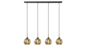 Lampa Wisząca Nowoczesna 4Xe27 Callisto Black/Gold