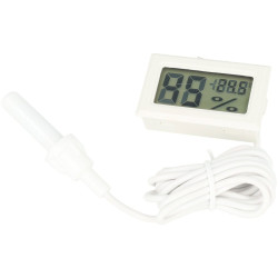 Cyfrowy termometr i higrometr FY-12 z sondą biały