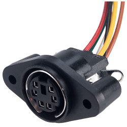 BKL 204027 6-Pin DIN Chassis Mount Socket