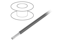 3051-Sl005 Przewód Na Rolce 30,5M Linka Cu 22Awg Pvc Ciemnoszary 300V