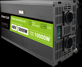 INVGC48P5000LCD Inverter, sine, 5000/10,000 W, 48 V, earthing contact