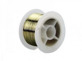 Drut molibdenowy 0.1mm pozłacany 50m