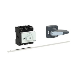 Rozłącznik główny, 3 bieg., 80A, pokrętło szare z blokadą na kłódkę P3-80/M4/K2-PG EP-400940
