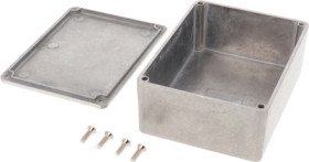 Aluminum die cast enclosure, (L x W x H) 110 x 82 x 44 mm, natural, IP54, 1590S