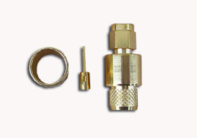 Złącze RP-SMA/m zaciskane na MRC300/RF7