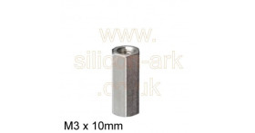 Standoff Brass M3 10 x 5mm AF hex