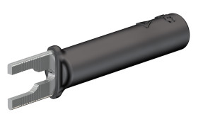 Konektor zaciskowy płaski Izolowane, Czarny Staubli