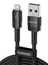 Kabel USB iPhone Toocki TQ-X12 1m 2.4A czarny