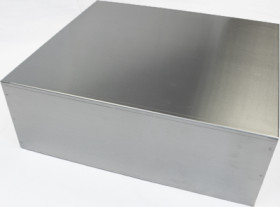 Aluminum enclosure, (L x W x H) 432 x 381 x 152 mm, natural, 1444-17156