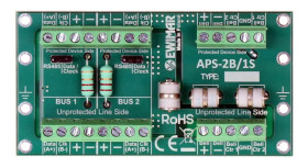 APS-2B/1S - ogranicznik przepięć magistrali i syreny systemu alarmowego