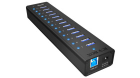 Hub USB USB 3.0 IB-AC6113 USB 13 Adapter USB A, USB B, ICY BOX