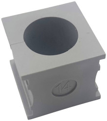 TRU COMPONENTS TC-10329256 Przepust kablowy ELT 14, (D x S) 21 mm x 21 mm, elastomer, 1 szt.